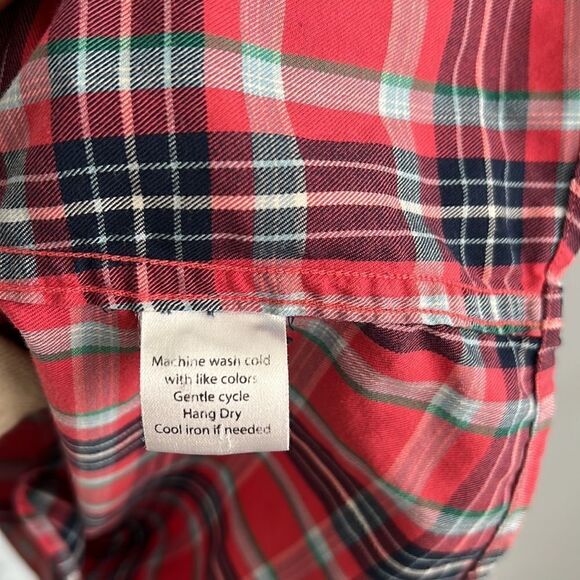 Boys youth kids 16 UNTuKit button down plaid shirt - Picture 8 of 8